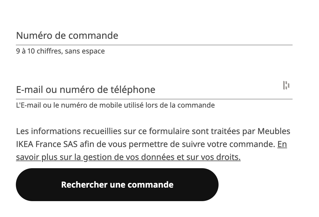 IKEA.fr Suivre une commande et contacter le service livraison